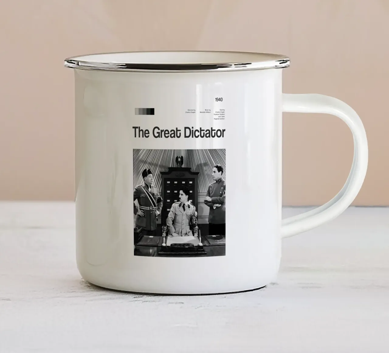 Il Grande Dittatore tazza in smalto da 🎞 The Movie Wall