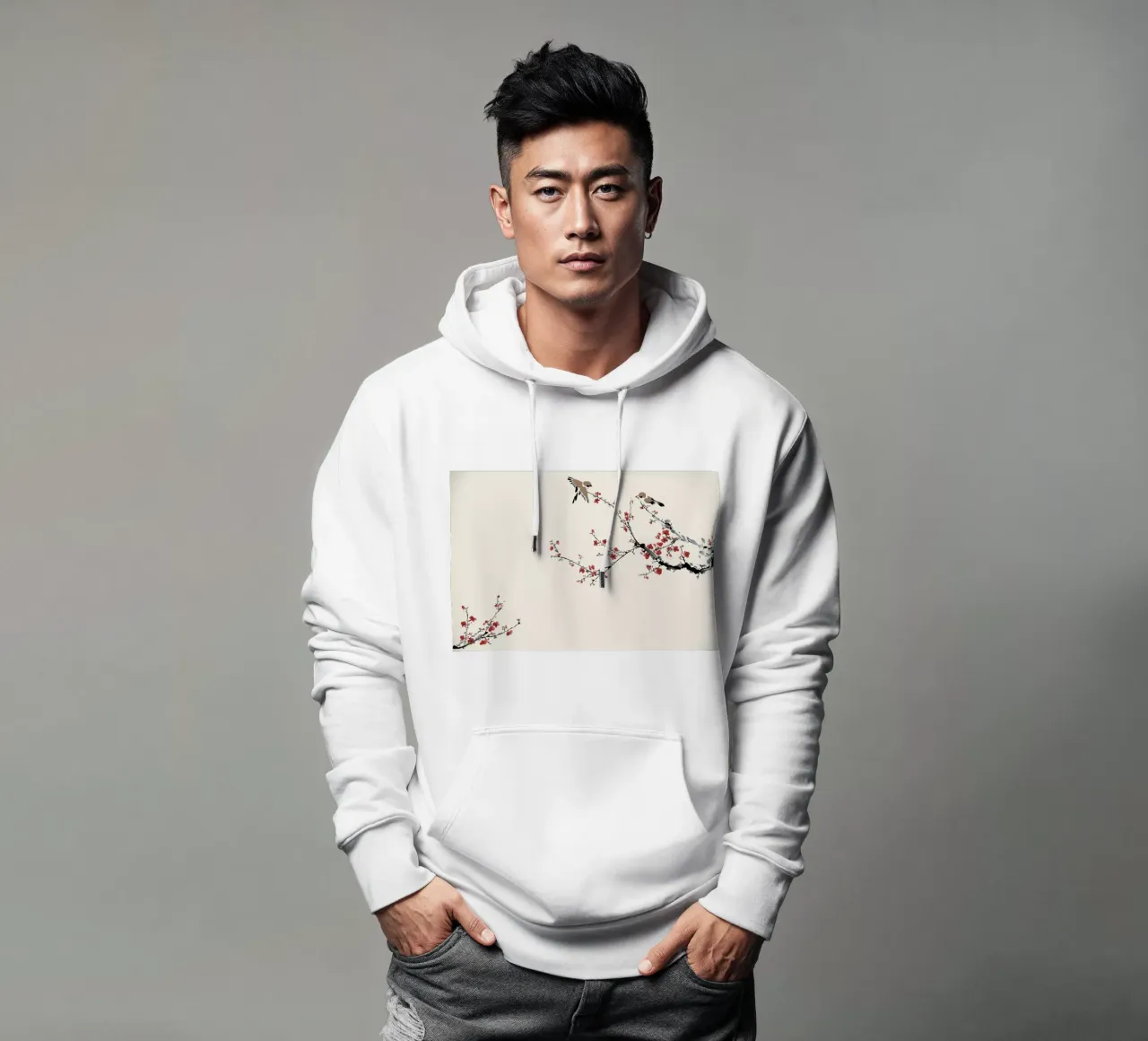 Jays & Sakura felpa con cappuccio da Flora & Fauna