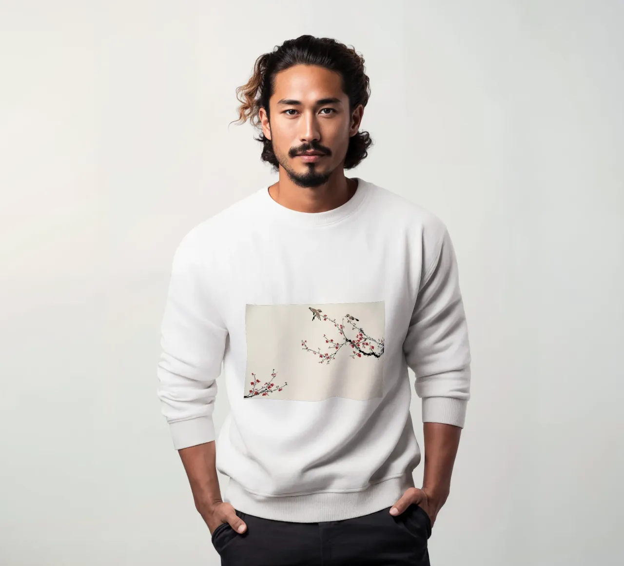 Jays & Sakura sweatshirt by Flora & Fauna