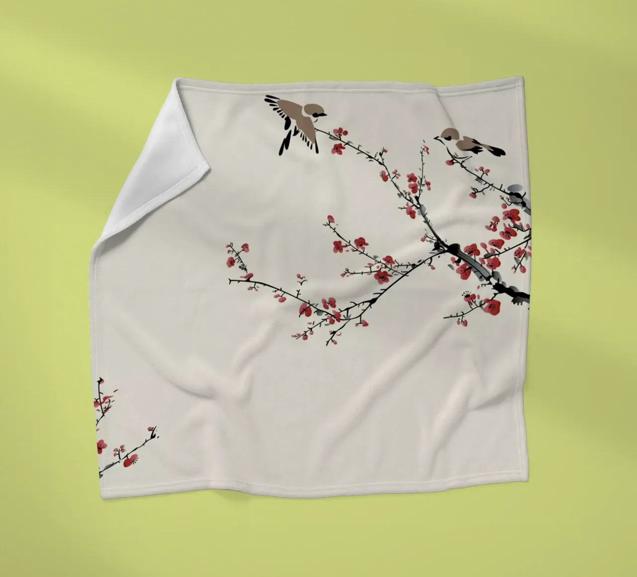 Jays & Sakura coperta in pile da Flora & Fauna