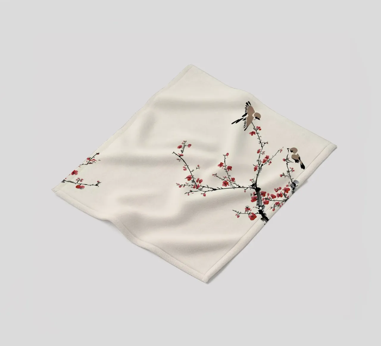 Jays & Sakura coperta in pile da Flora & Fauna