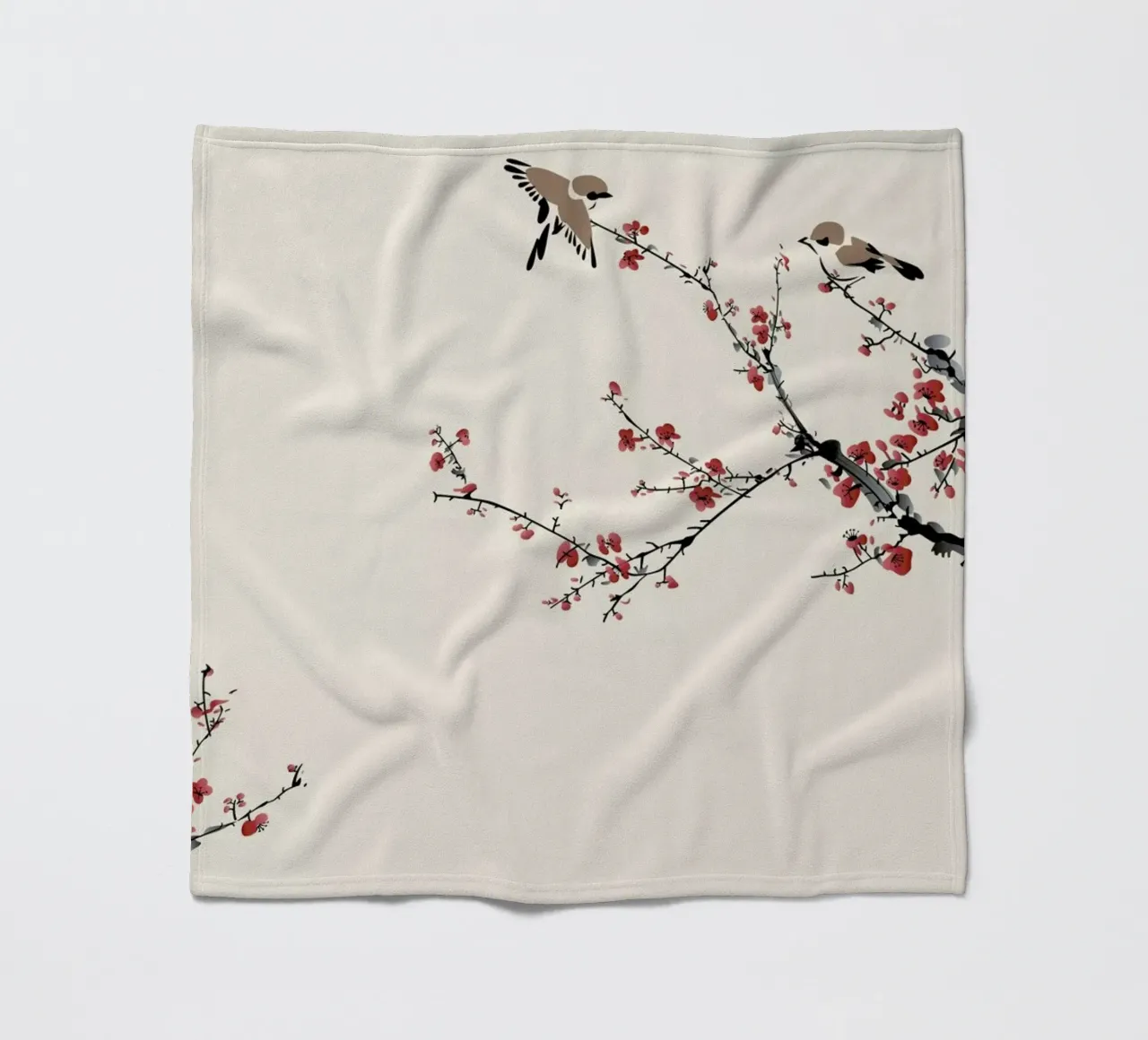 Jays & Sakura coperta in pile da Flora & Fauna