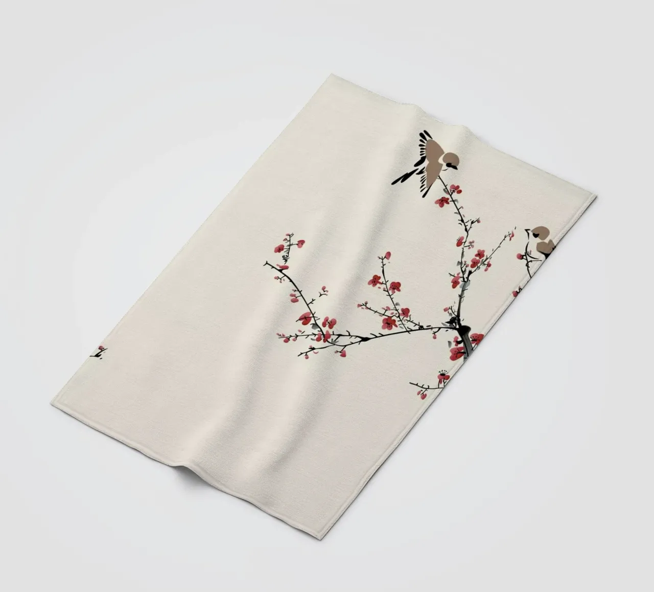 Jays & Sakura coperta in pile da Flora & Fauna