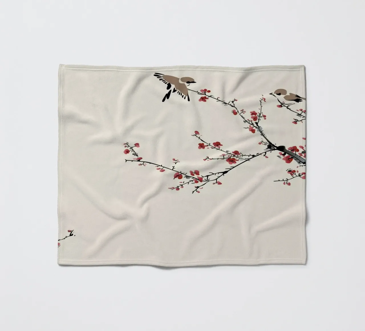 Jays & Sakura coperta in pile da Flora & Fauna