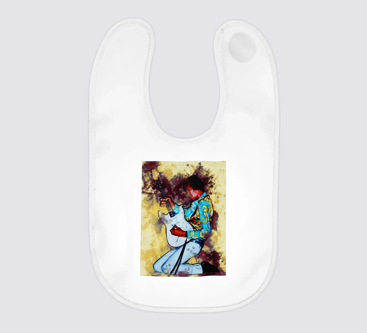 Smudge of Portrait Jimi Hendrix Babylätzchen von Gunawan Rb