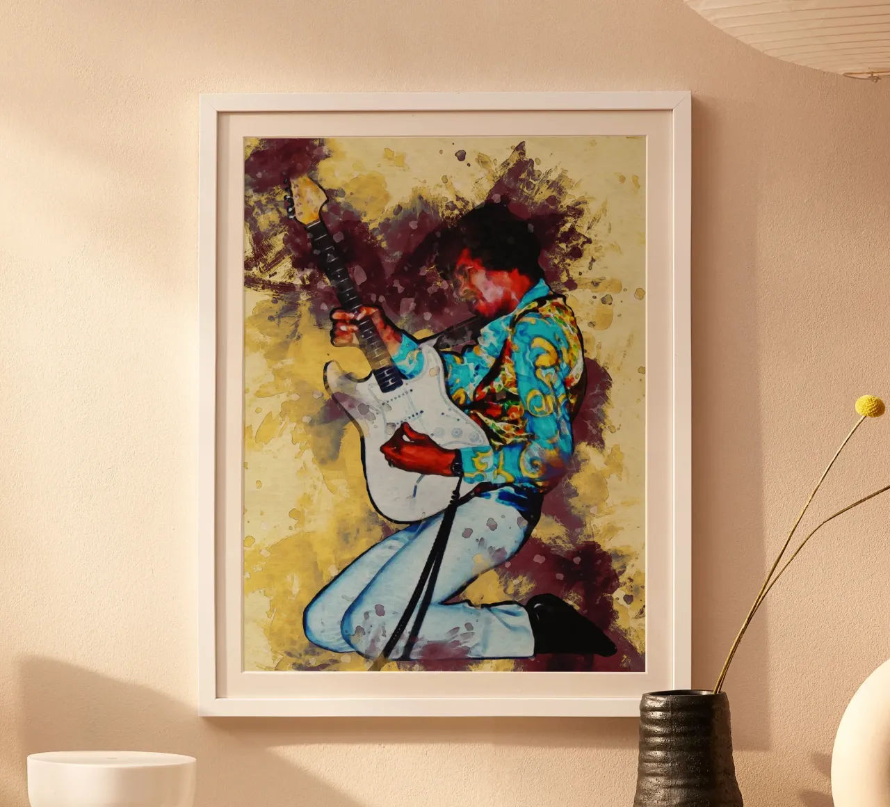 Smudge of Portrait Jimi Hendrix Hahnemühle von Gunawan Rb