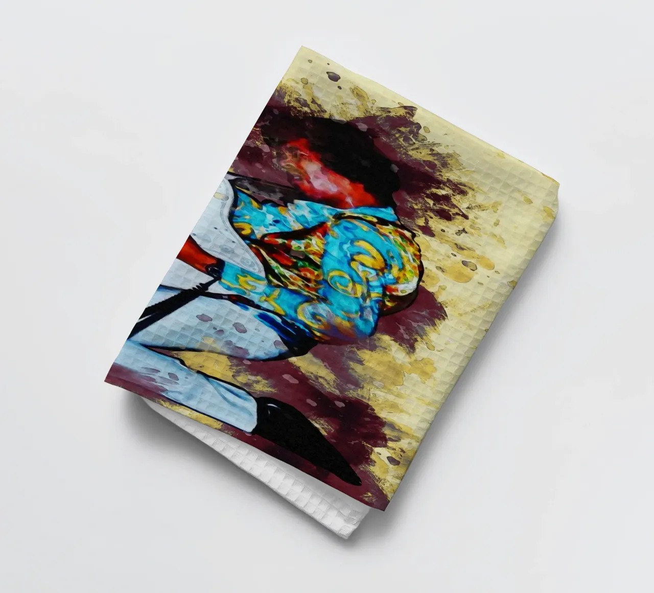 Brouillon de portrait Jimi Hendrix torchon de Gunawan Rb