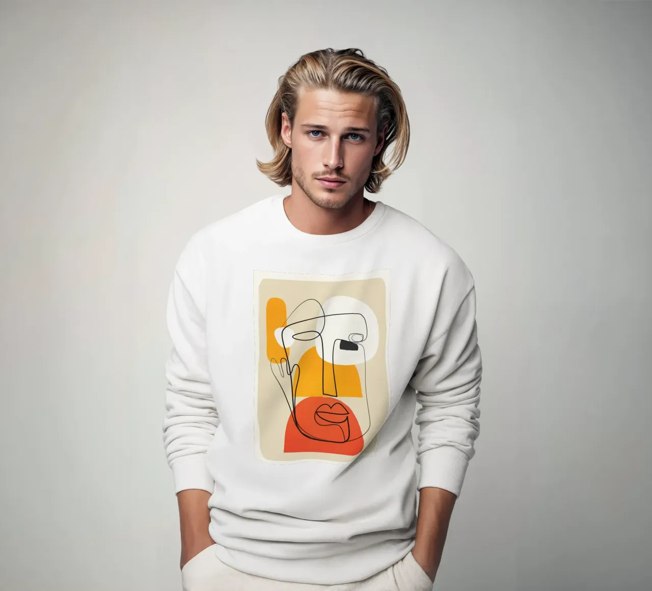 Abstract Faces felpa da cityart