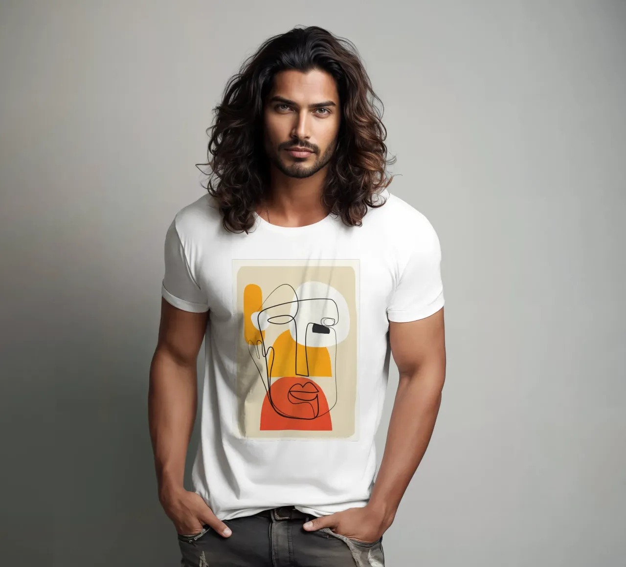 Abstract Faces t-shirt da cityart