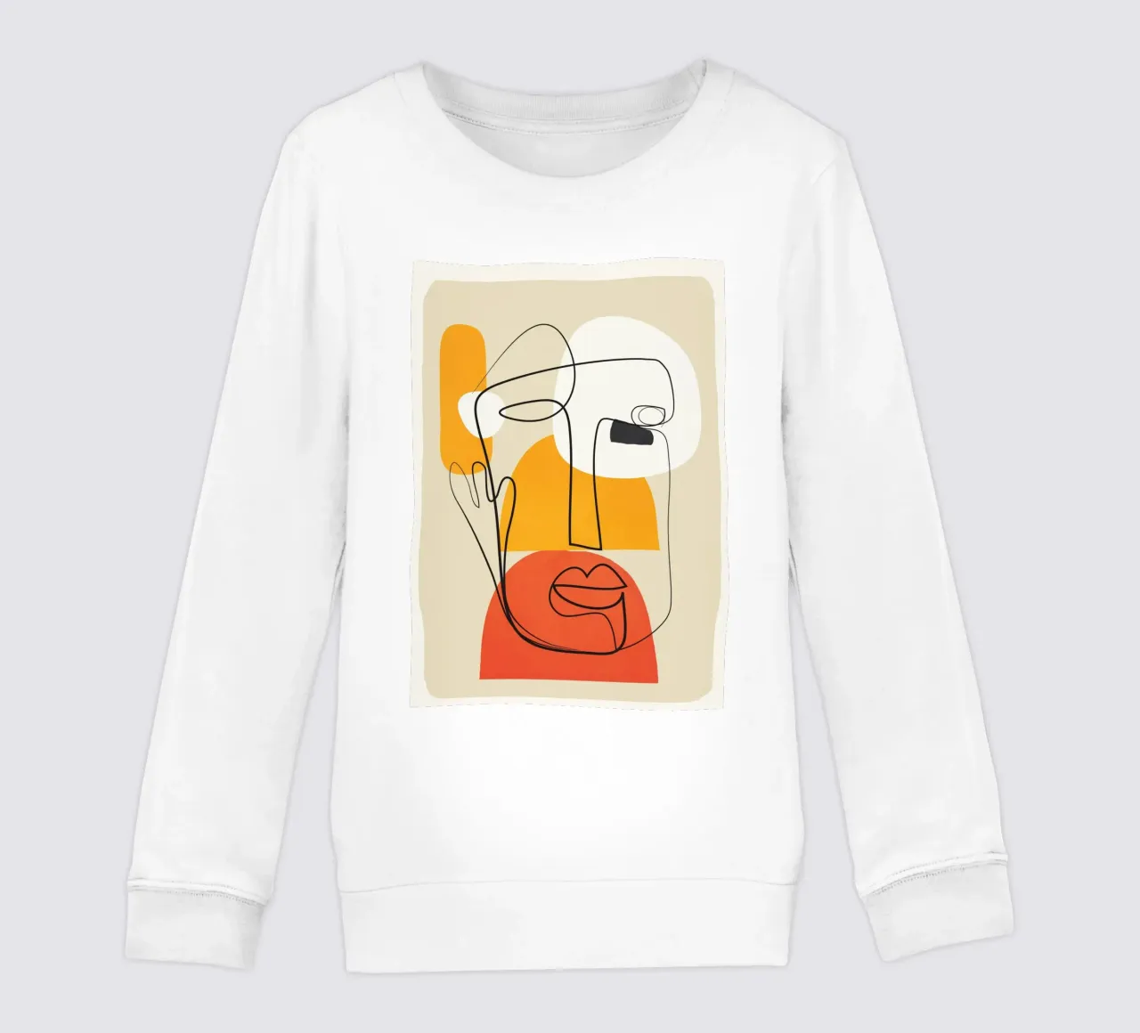 Abstract Faces kids sweatshirt by cityart