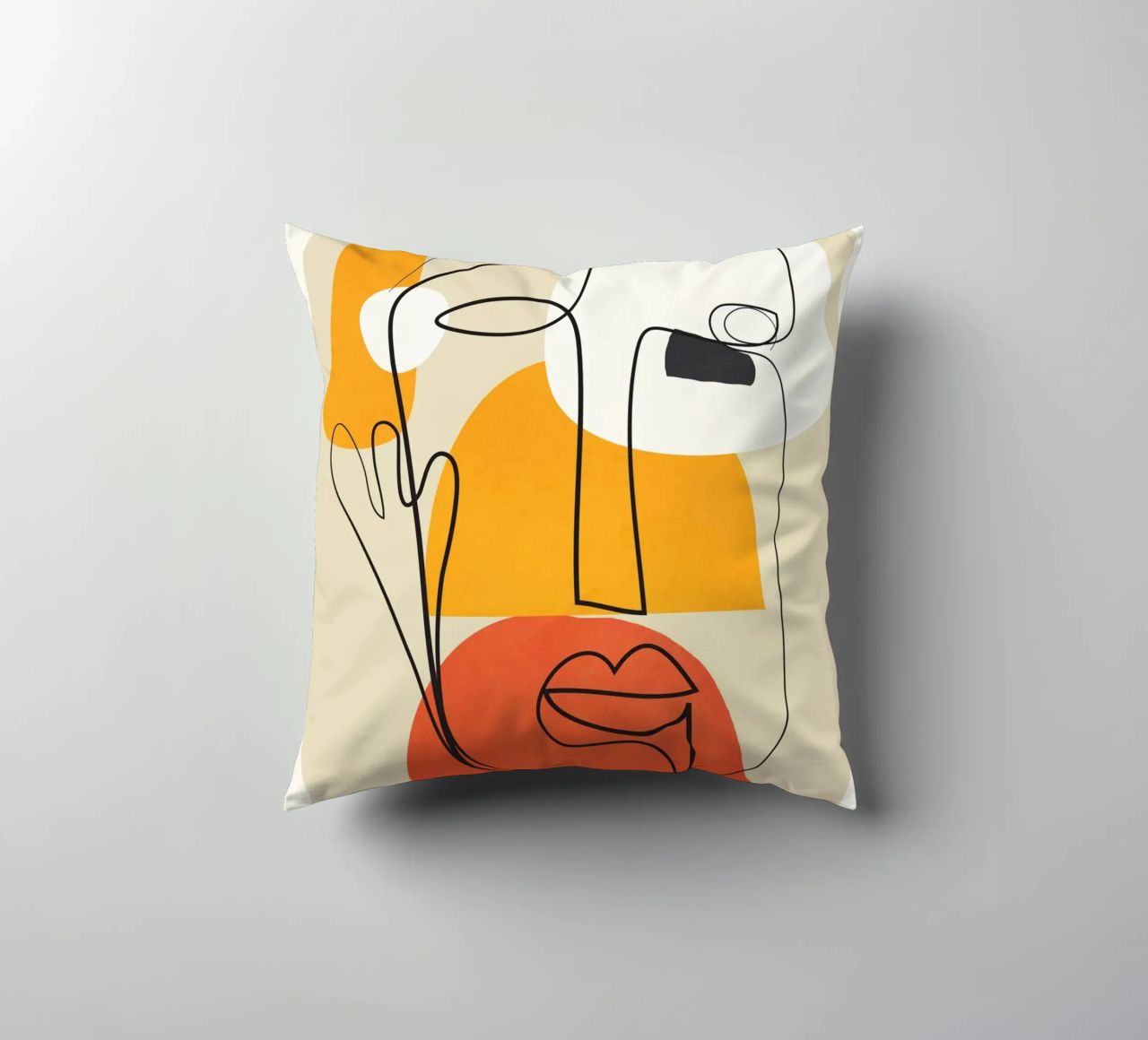 Abstract Faces cuscino da cityart