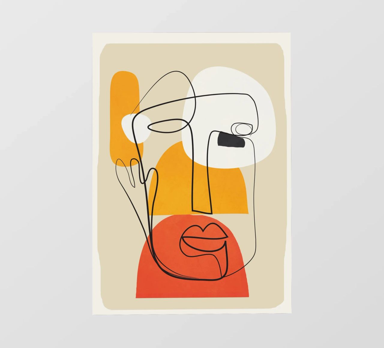 Abstract Faces telo in pvc da cityart