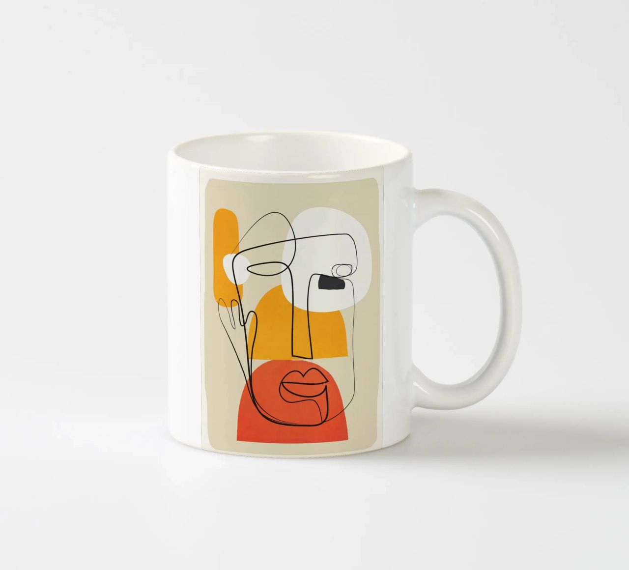 Abstract Faces tazza in ceramica da cityart