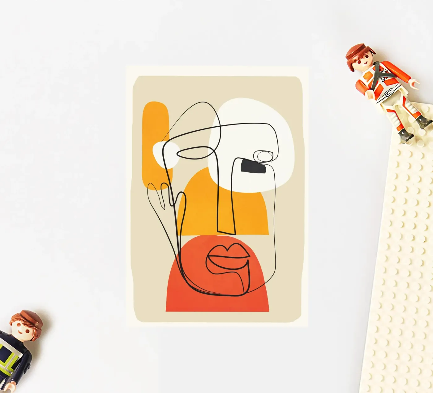 Abstract Faces sticker by cityart