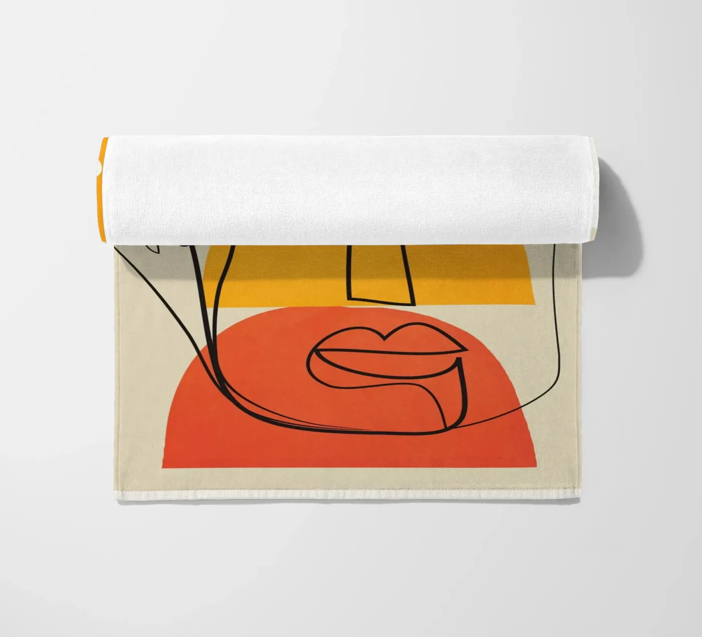 Abstract Faces Strandtuch von cityart