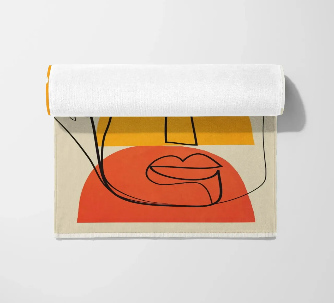 Abstract Faces telo mare da cityart