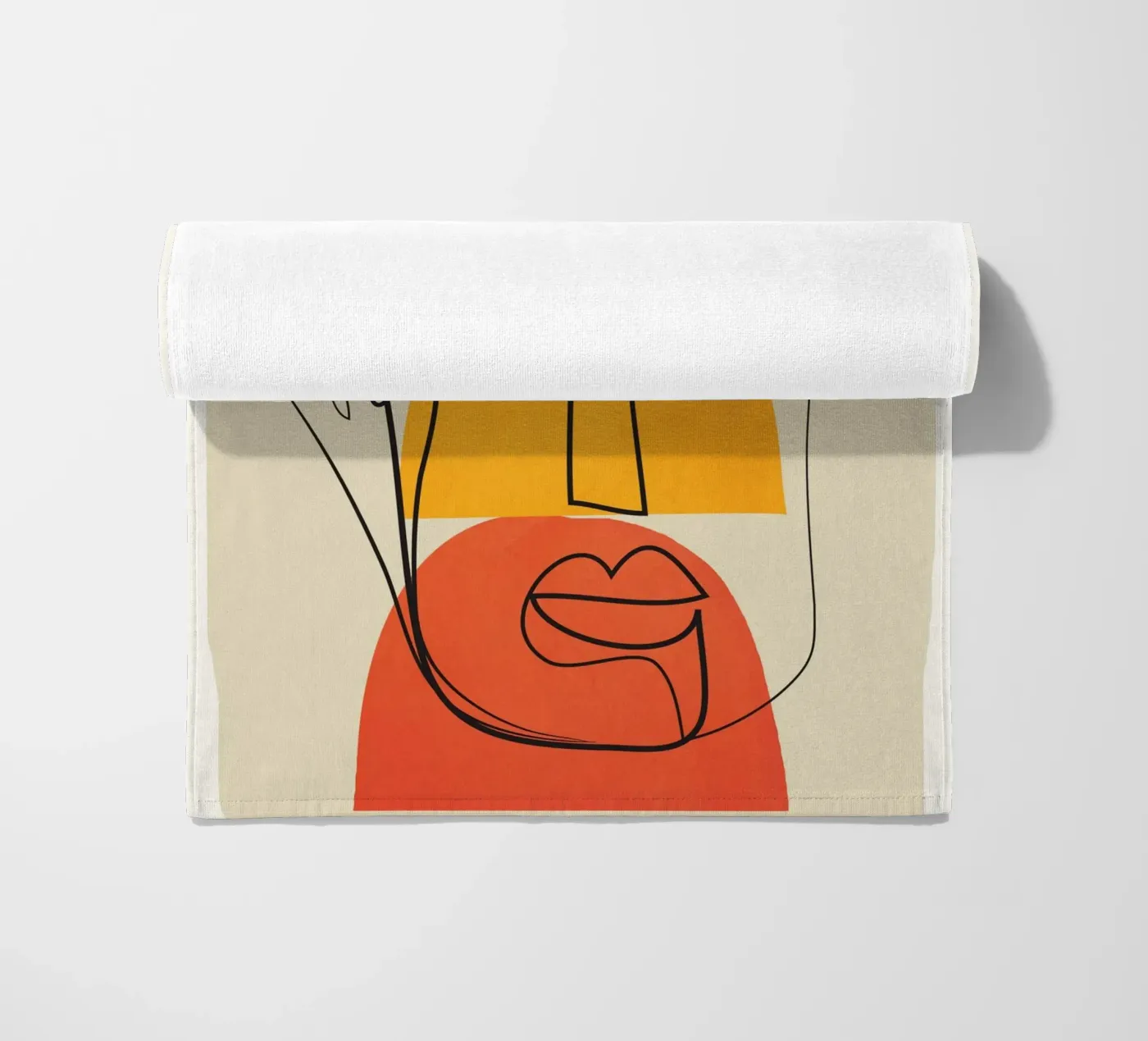 Abstract Faces Strandtuch von cityart