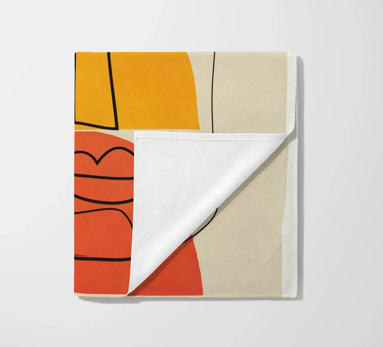 Abstract Faces telo mare da cityart