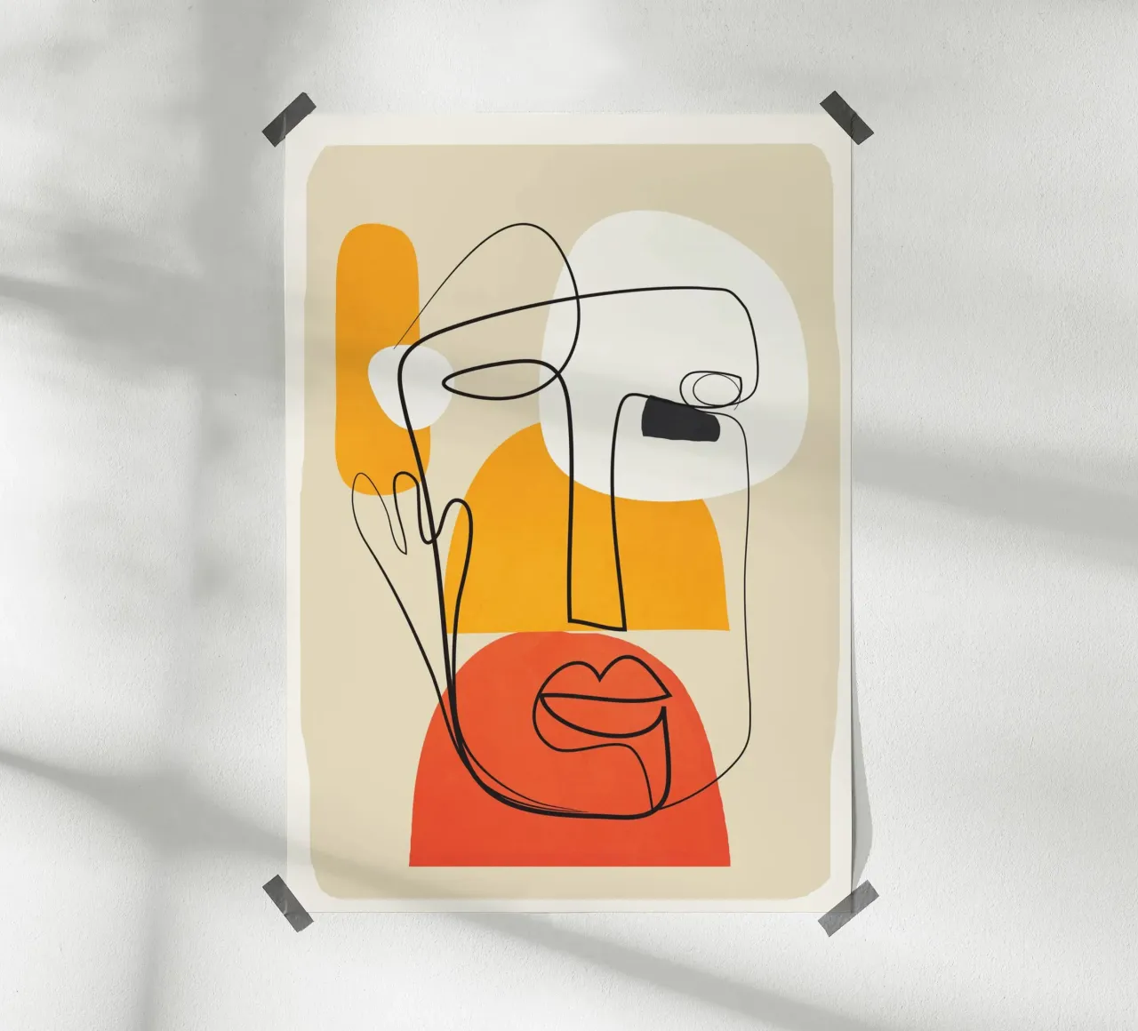 Abstract Faces carta hahnemühle da cityart