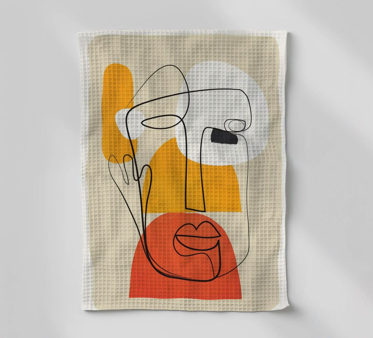 Abstract Faces canovaccio da cucina da cityart
