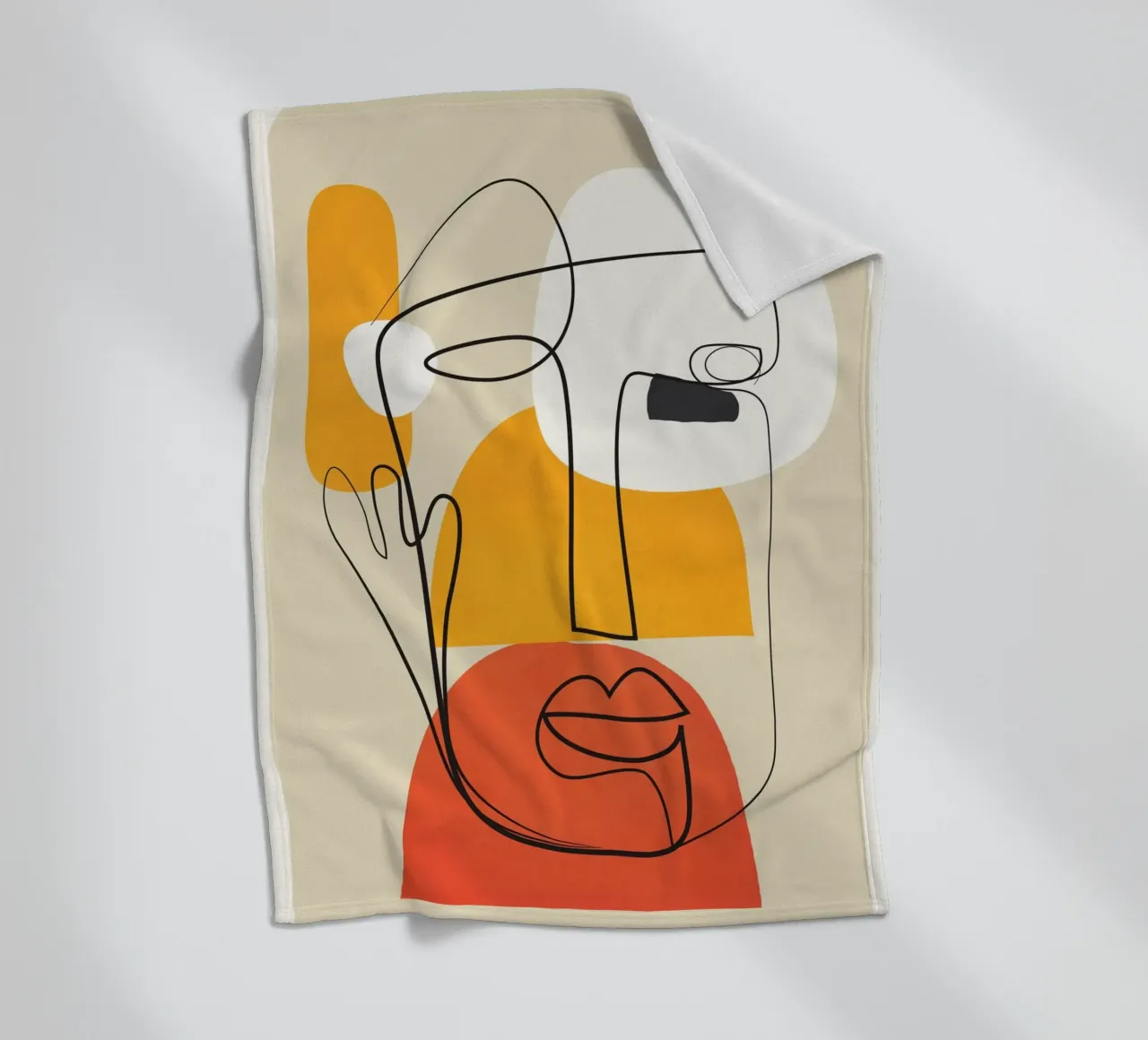 Abstract Faces coperta in pile da cityart