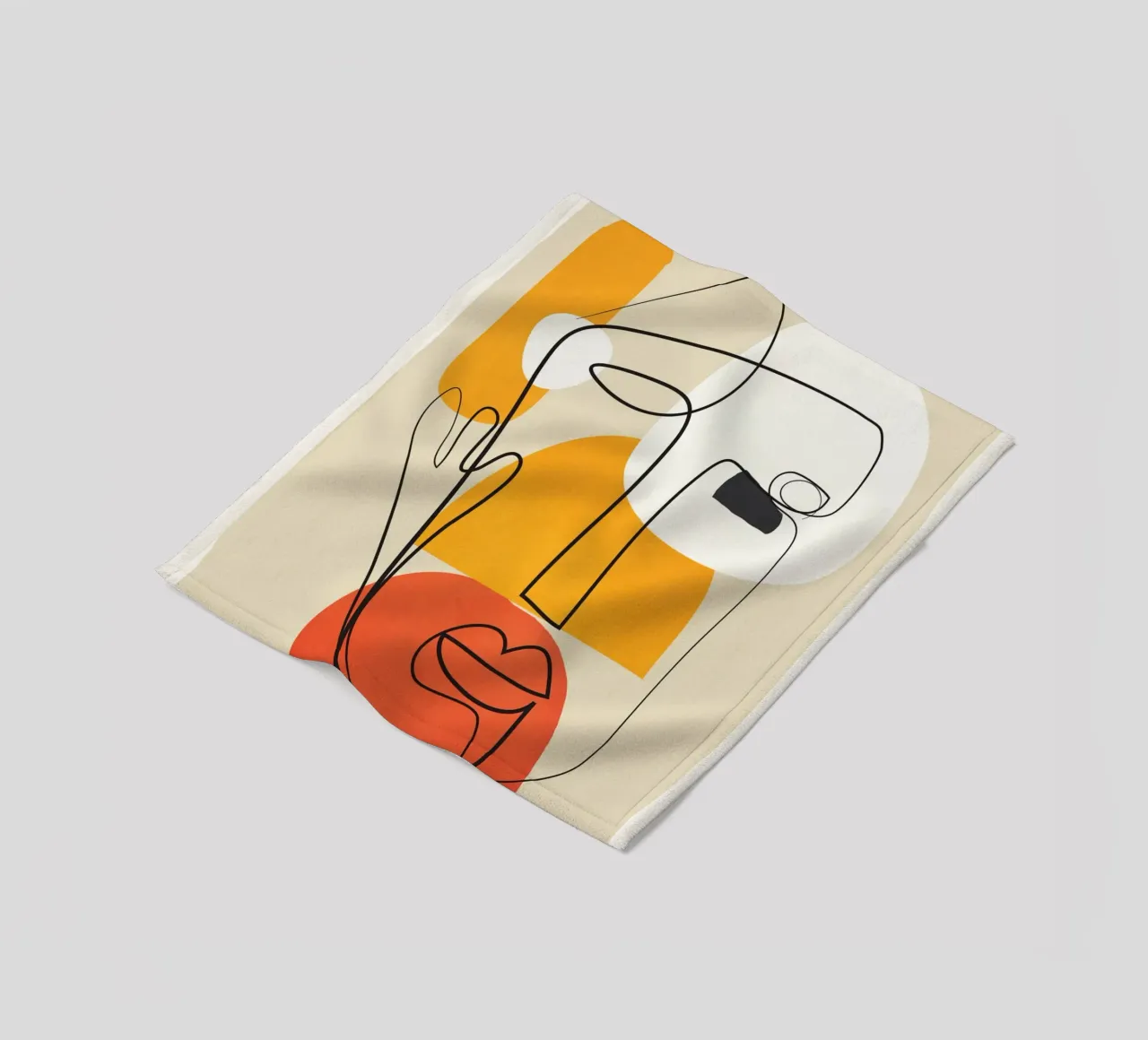 Abstract Faces coperta in pile da cityart