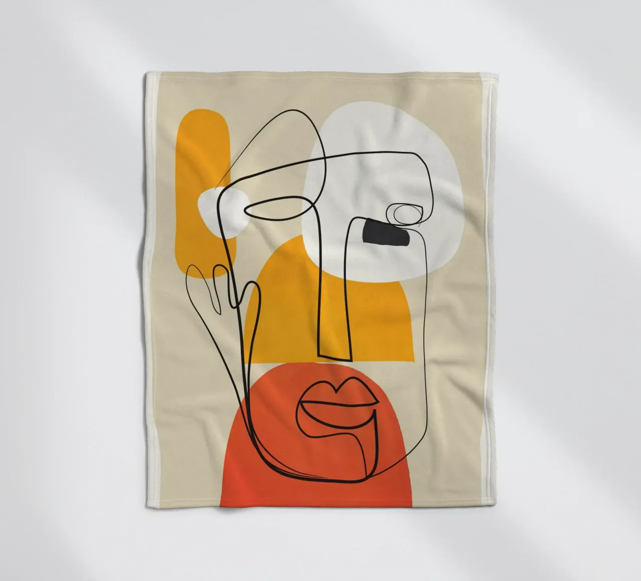 Abstract Faces coperta in pile da cityart