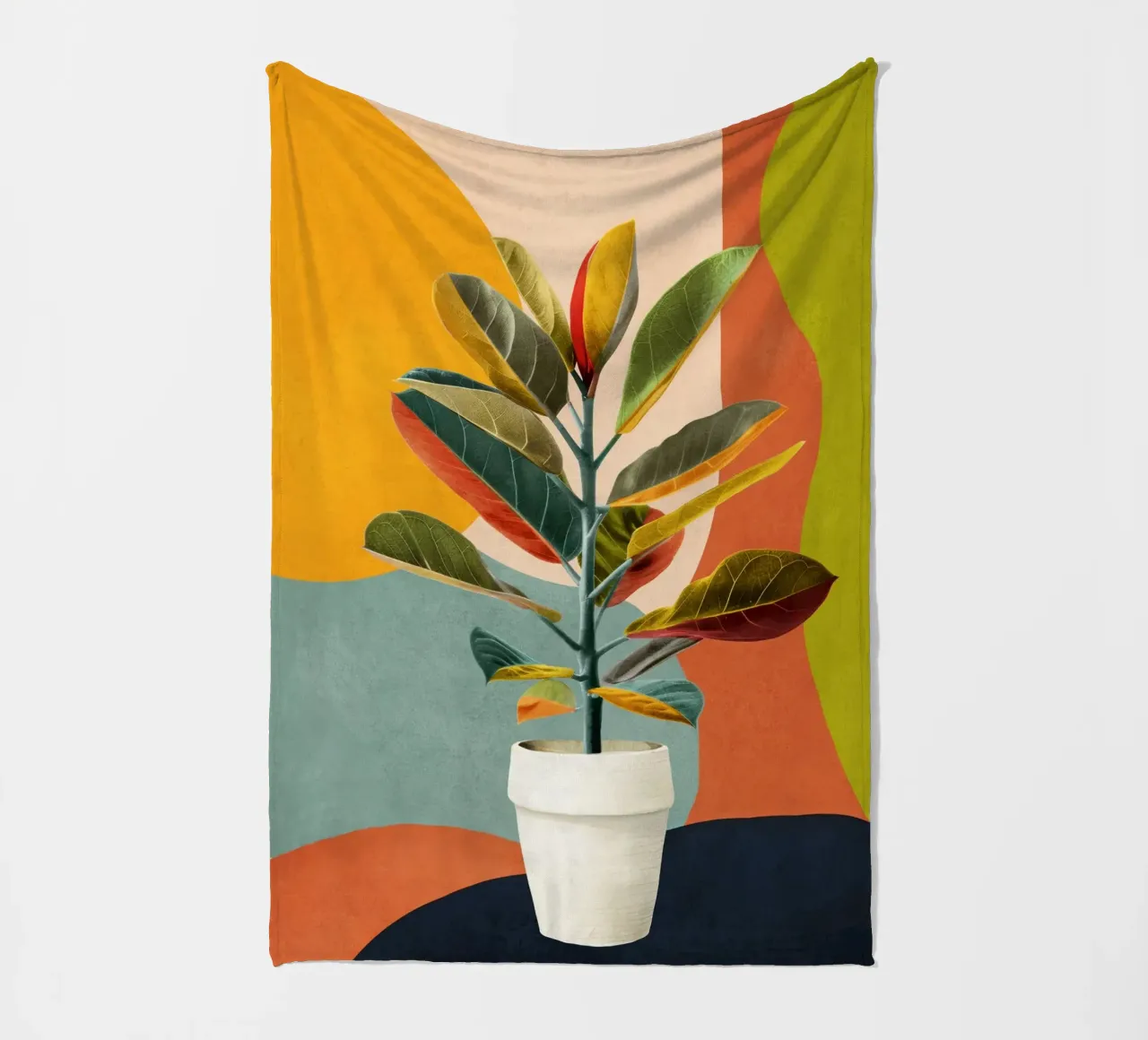 Colorful Branching Out 29 coperta in pile da cityart
