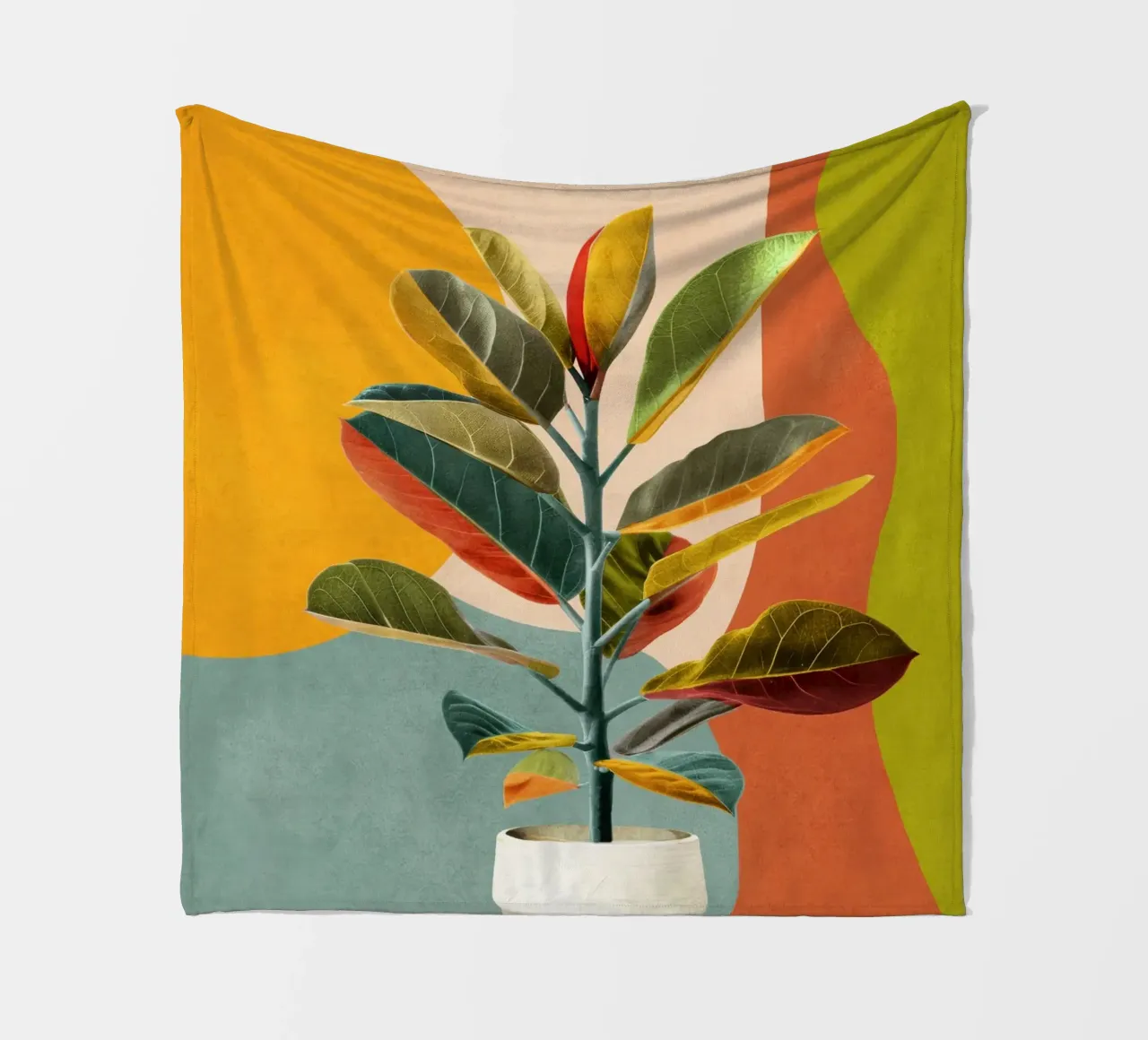 Colorful Branching Out 29 coperta in pile da cityart