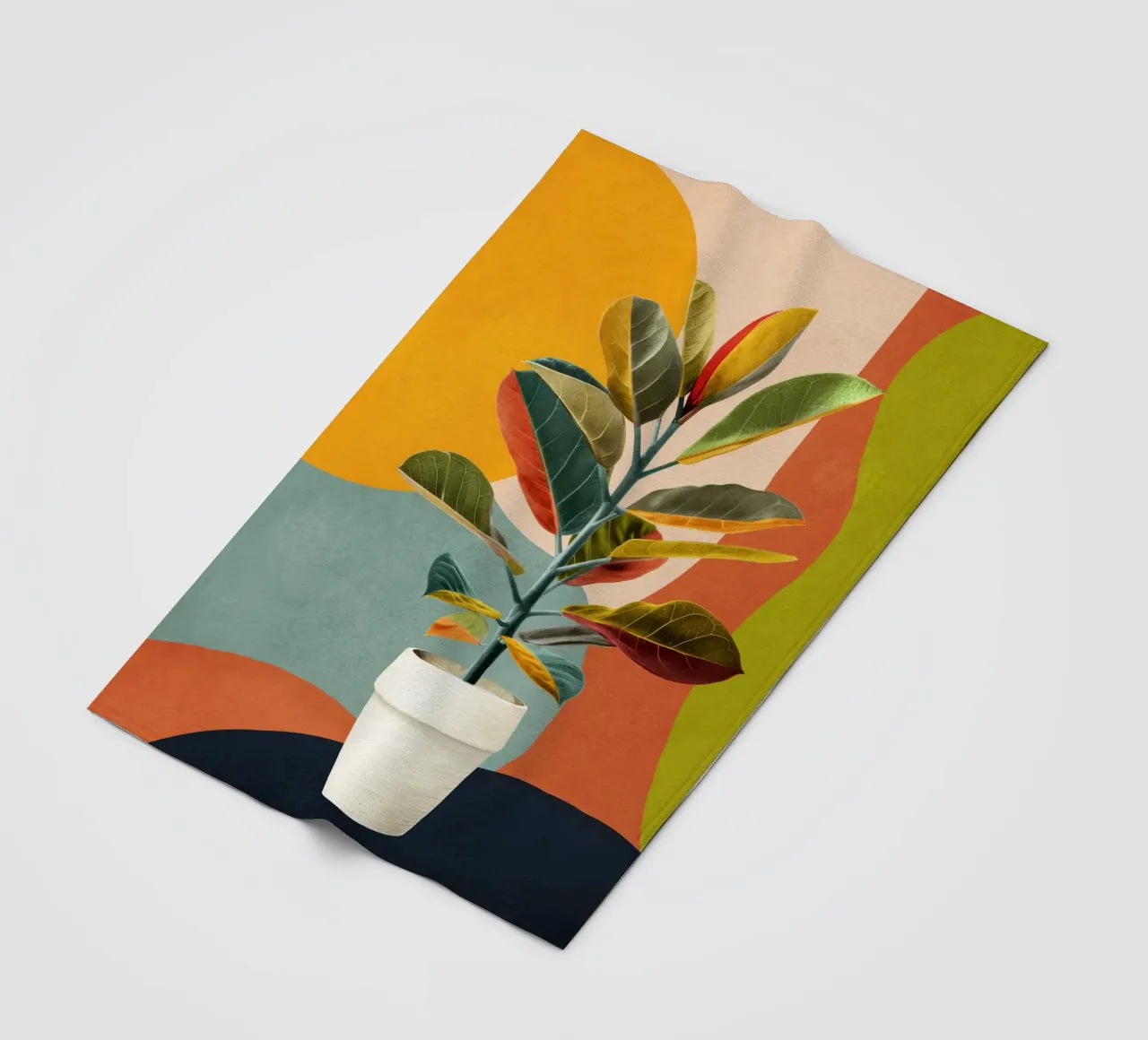Colorful Branching Out 29 coperta in pile da cityart