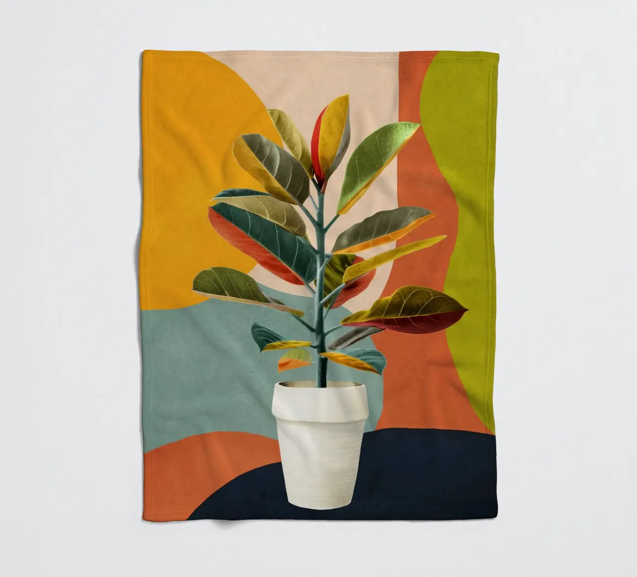 Colorful Branching Out 29 coperta in pile da cityart