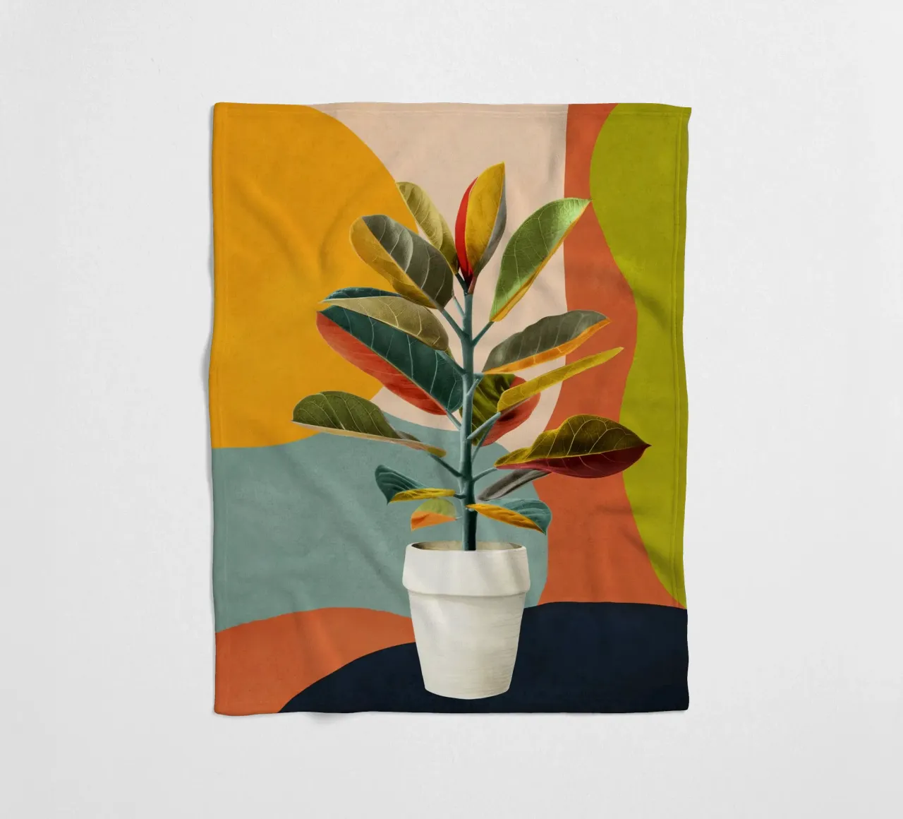 Colorful Branching Out 29 coperta in pile da cityart