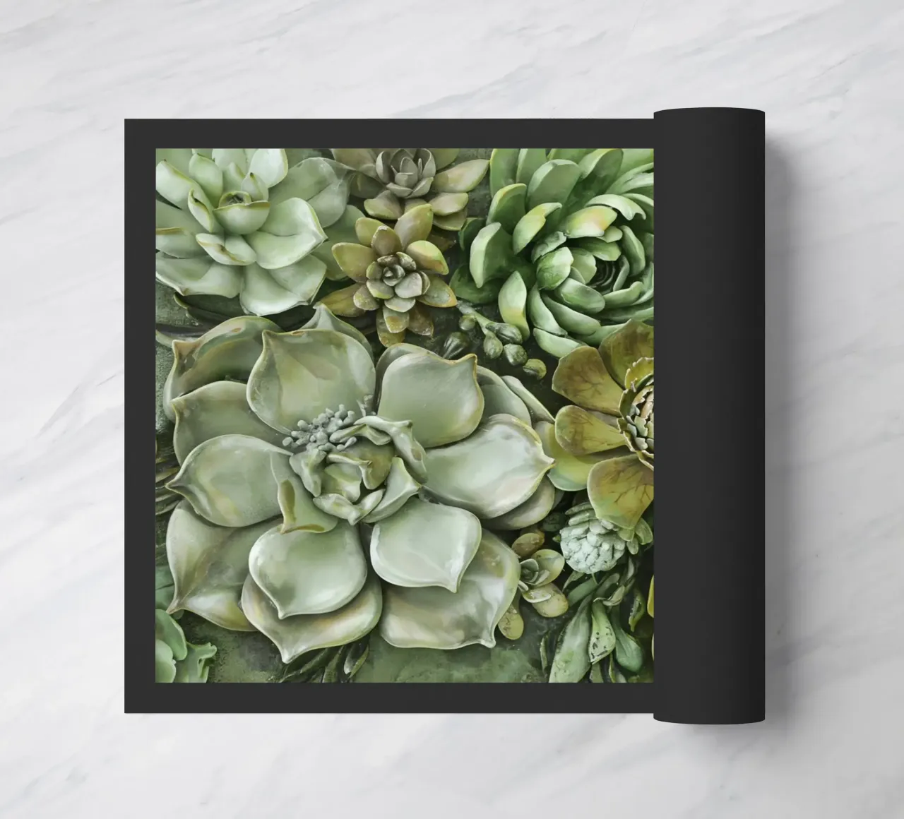 Giardino verticale di succulente botaniche verdi zerbino da Andrea Haase Floral Passion