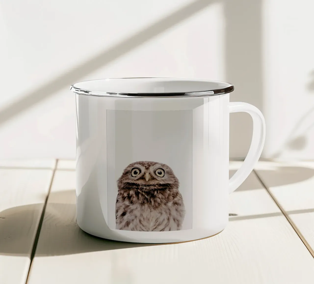 Owl tazza in smalto da Paws & Claws
