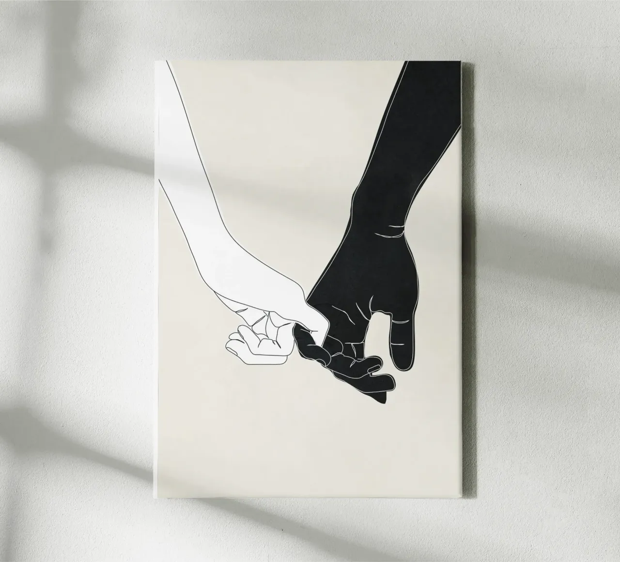 Pinky Promise II tela con Cornice a cassetta da Nadjaa