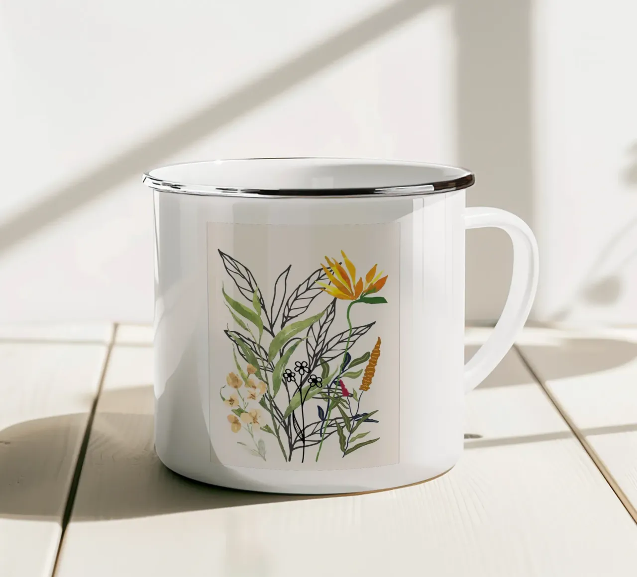 Spring Garden I tazza in smalto da Nadjaa