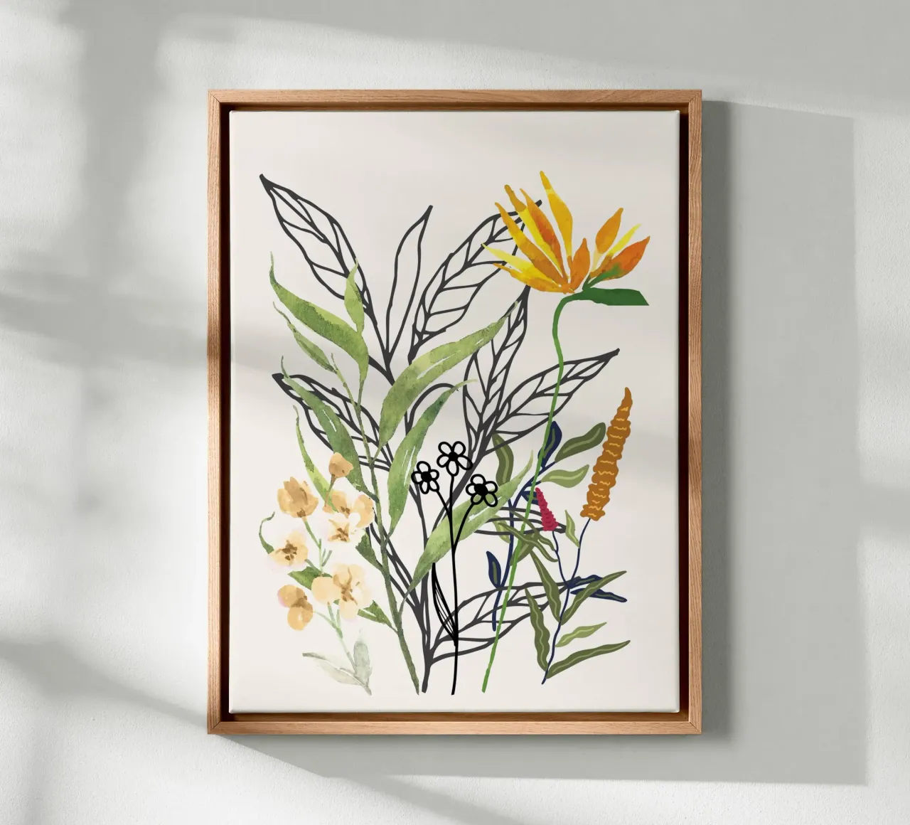 Spring Garden I tela con Cornice a cassetta da Nadjaa