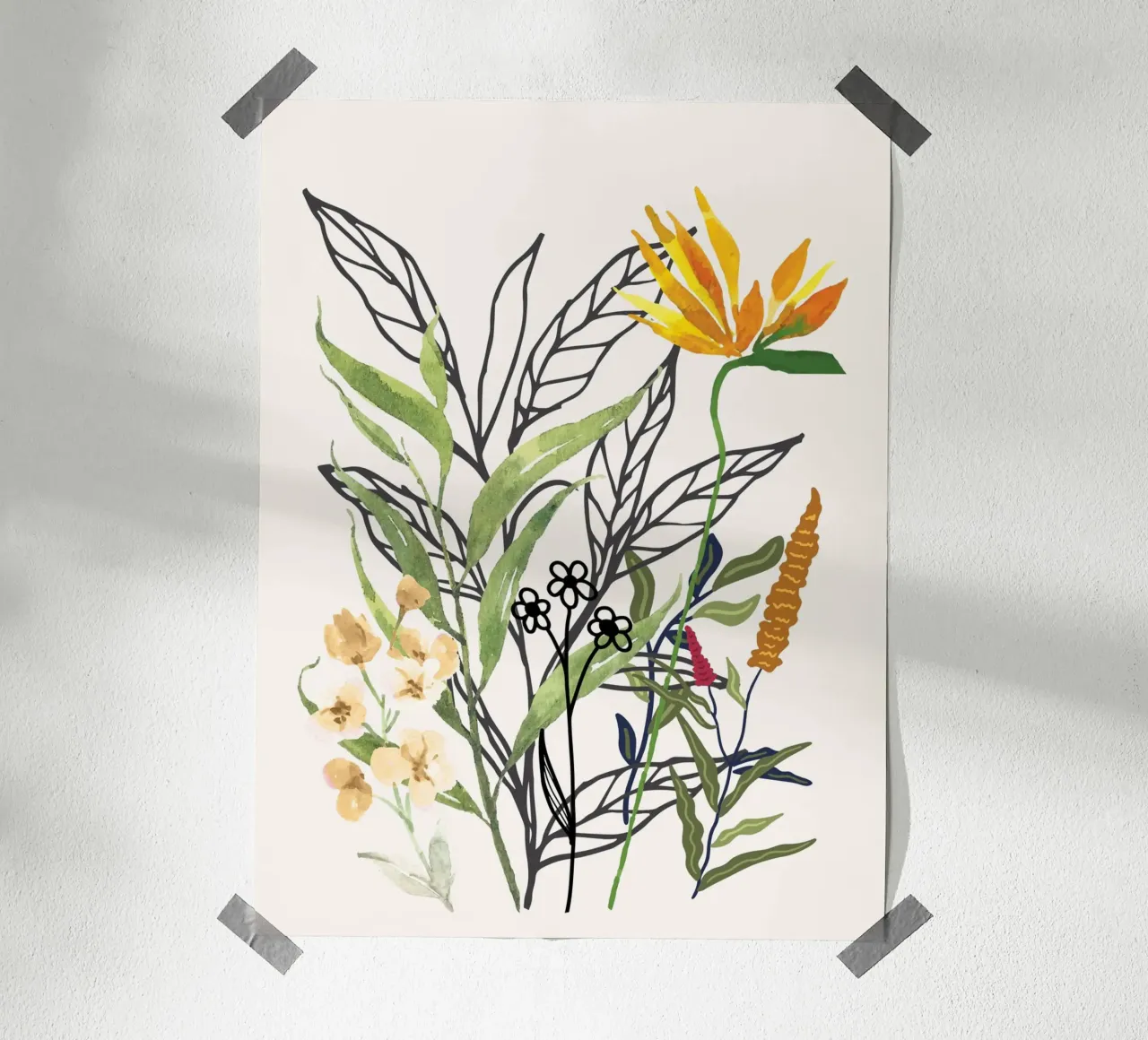 Spring Garden I carta hahnemühle da Nadjaa