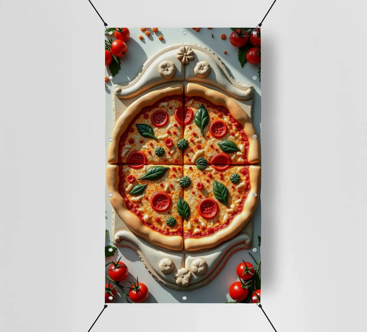 Pizza Marmor telo in pvc da CASTILO