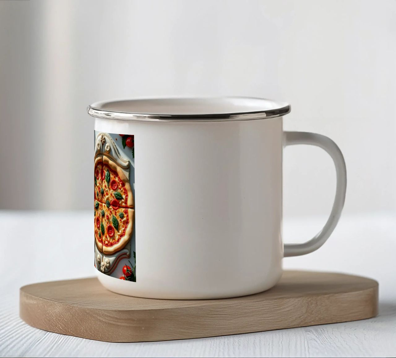 Pizza Marmor tazza in smalto da CASTILO