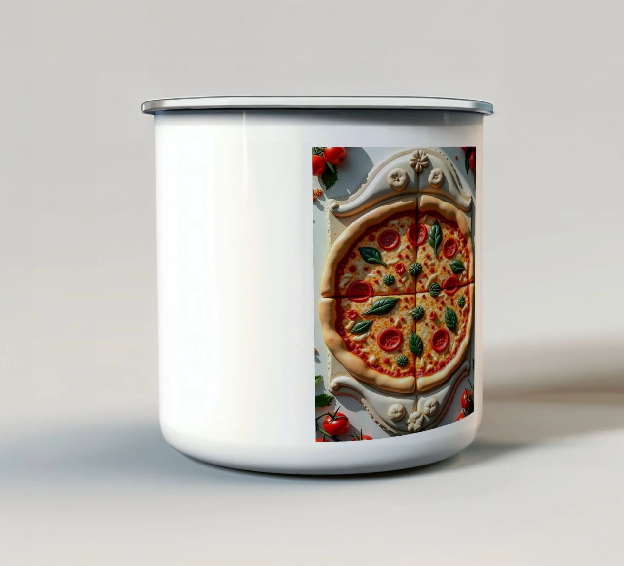 Pizza Marmor tazza in smalto da CASTILO