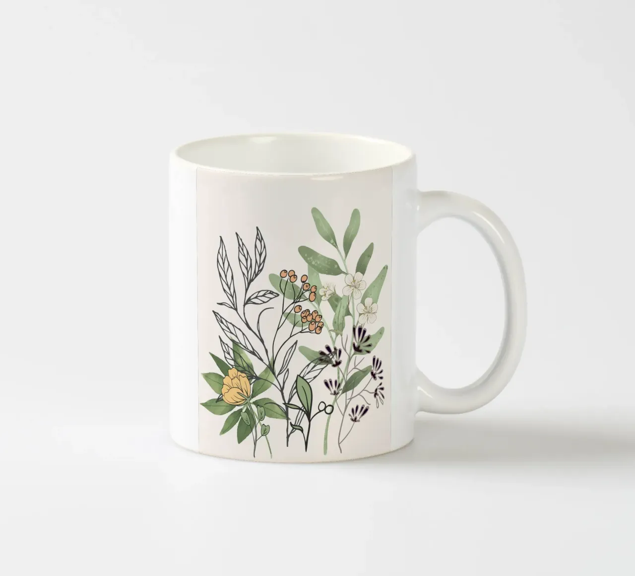 Spring Garden II Keramik Tasse von Nadjaa