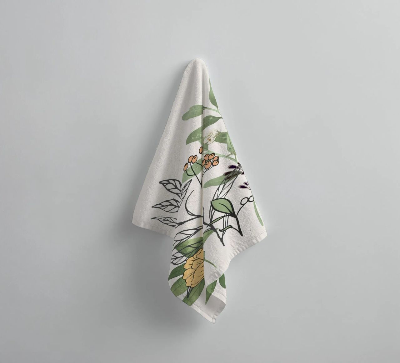 Spring Garden II towel by Nadjaa