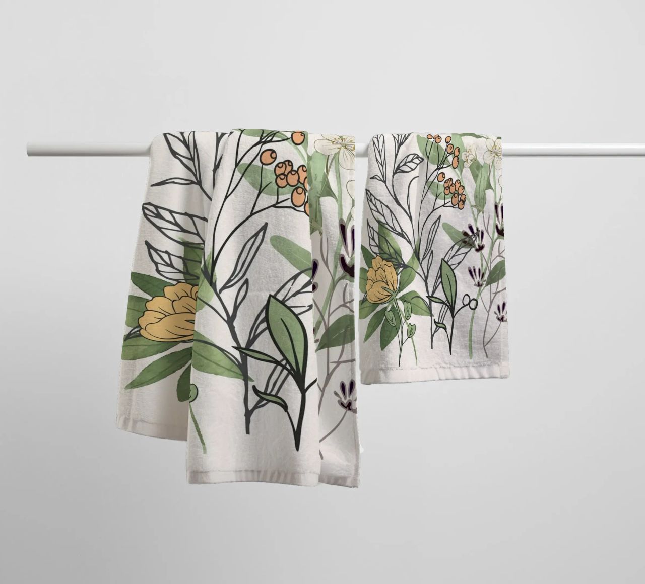 Spring Garden II towel by Nadjaa