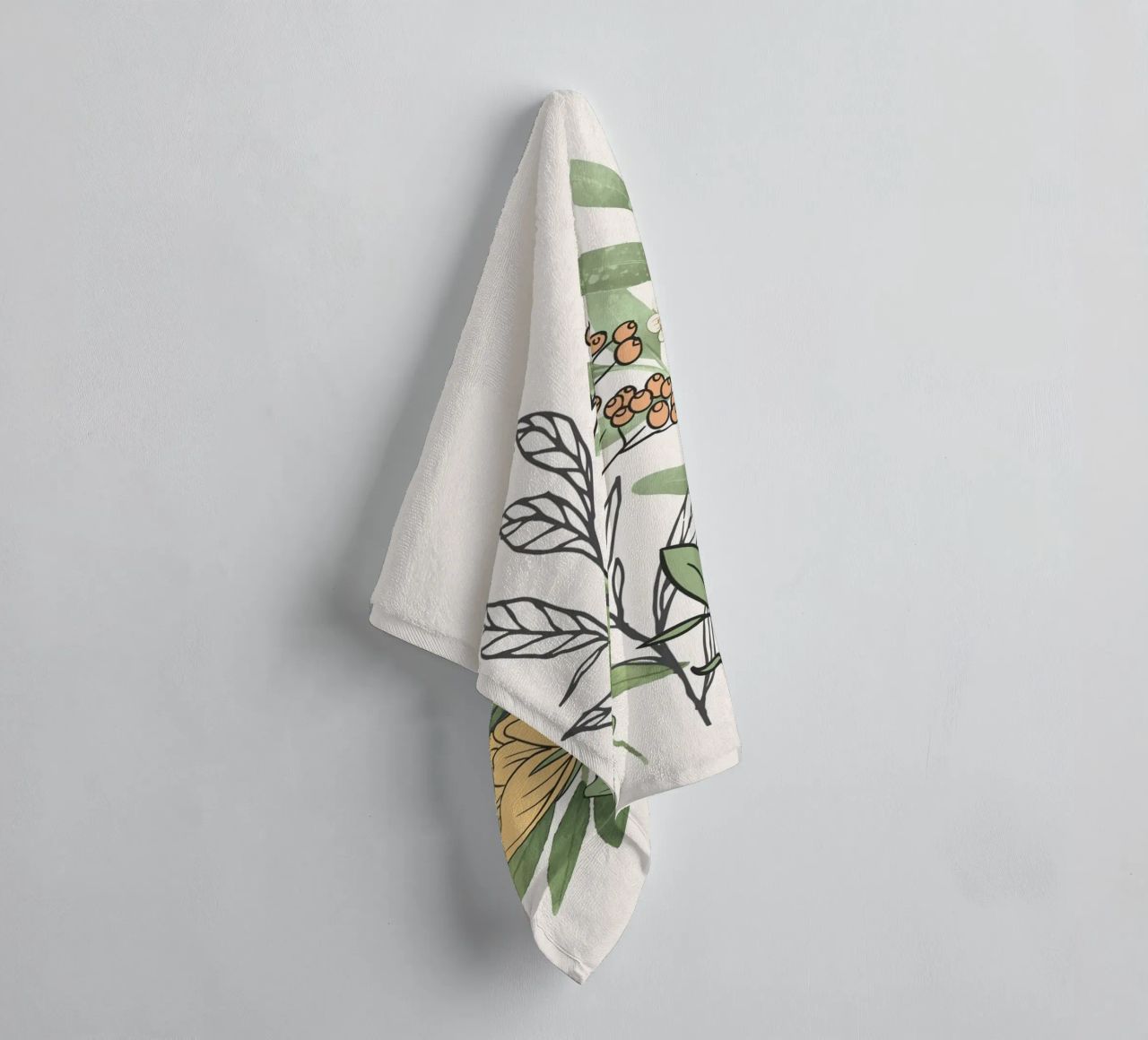 Spring Garden II towel by Nadjaa