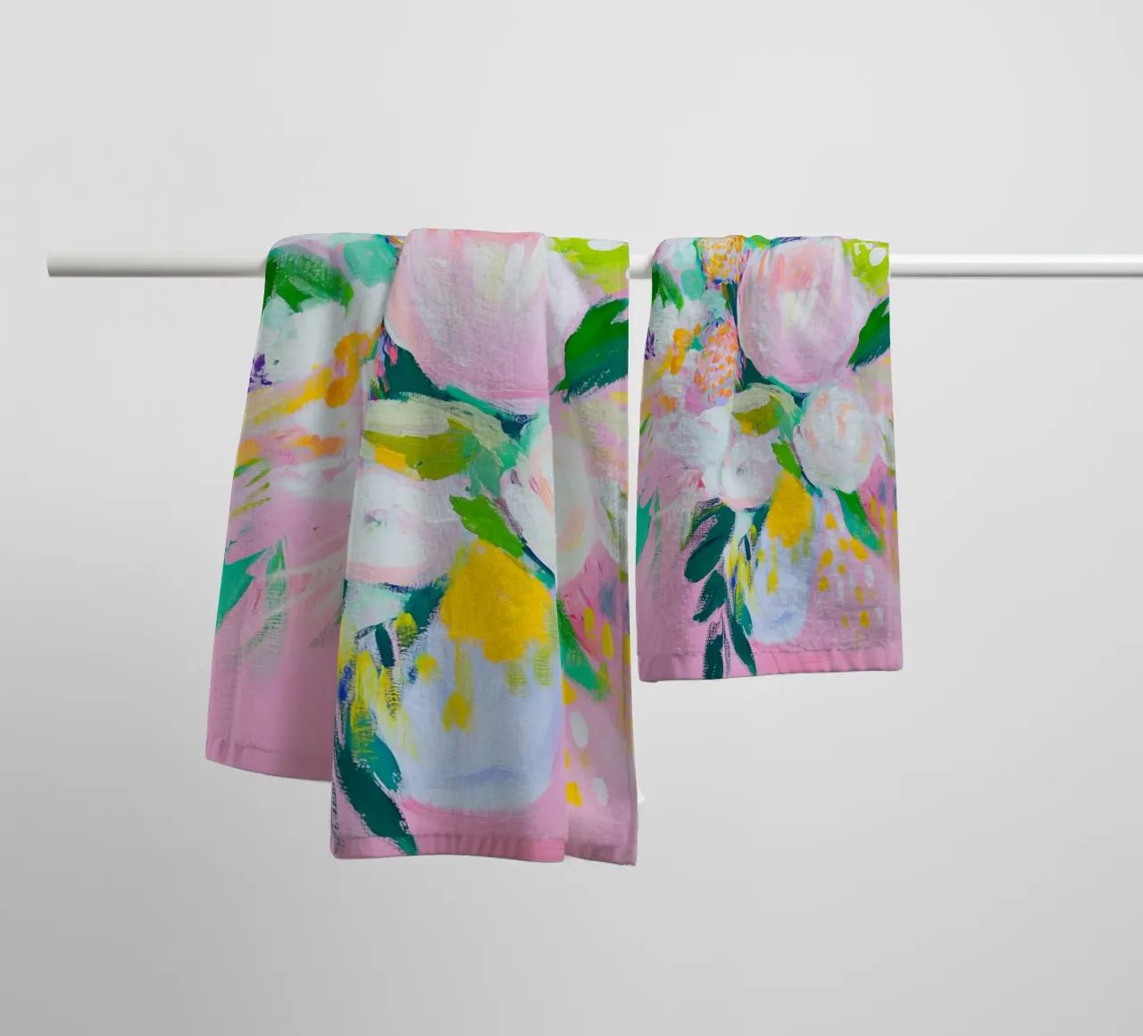 Missed spring bouquet towel by Carinaprint