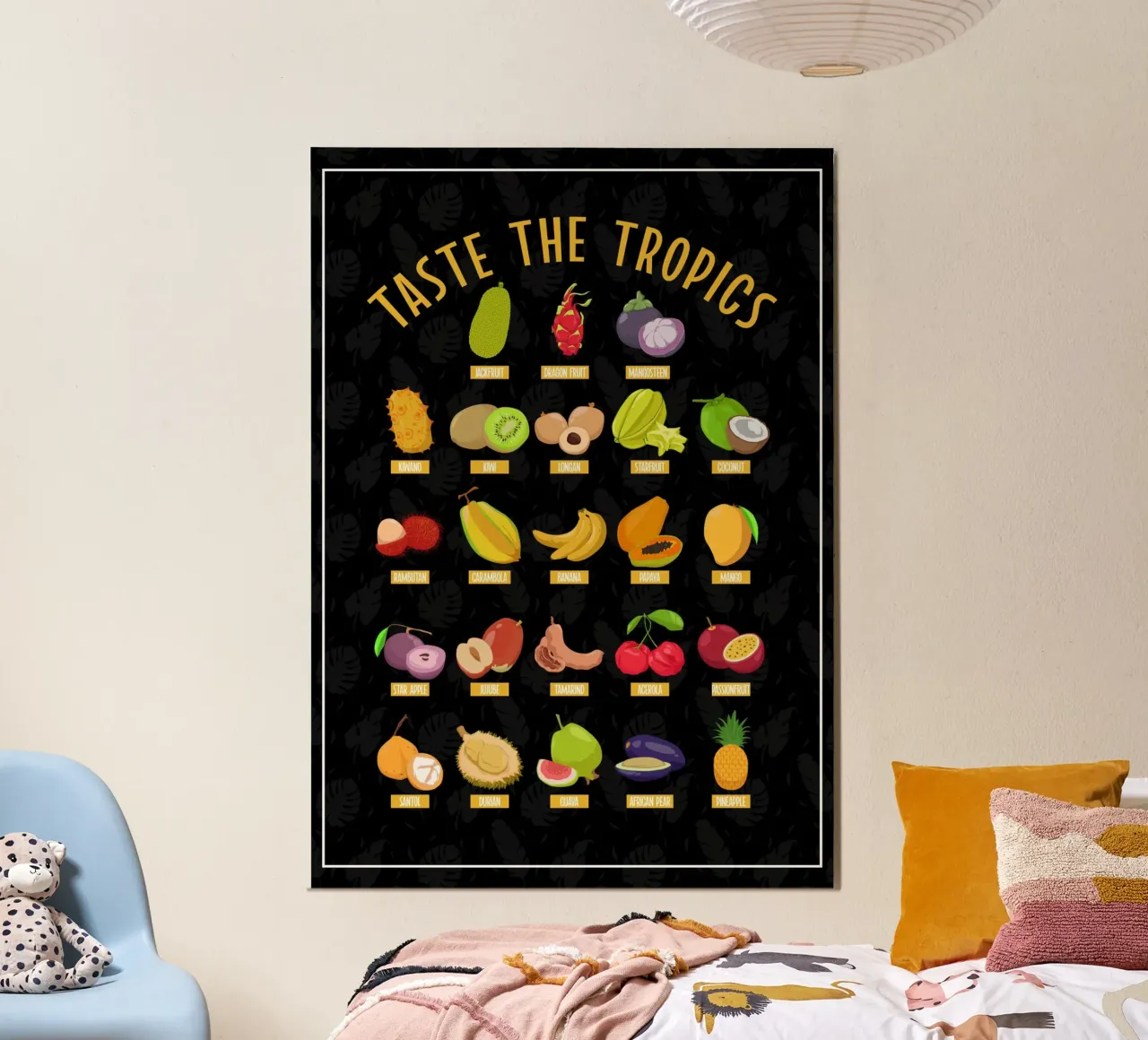 Scoprire i frutti tropicali poster da pixelbull - medieval art and more