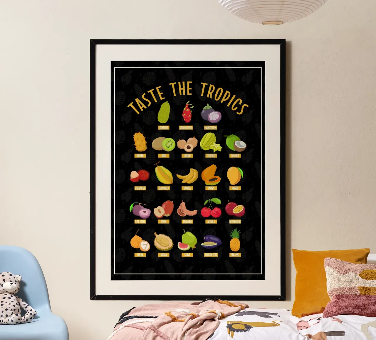 Scoprire i frutti tropicali poster da pixelbull - medieval art and more