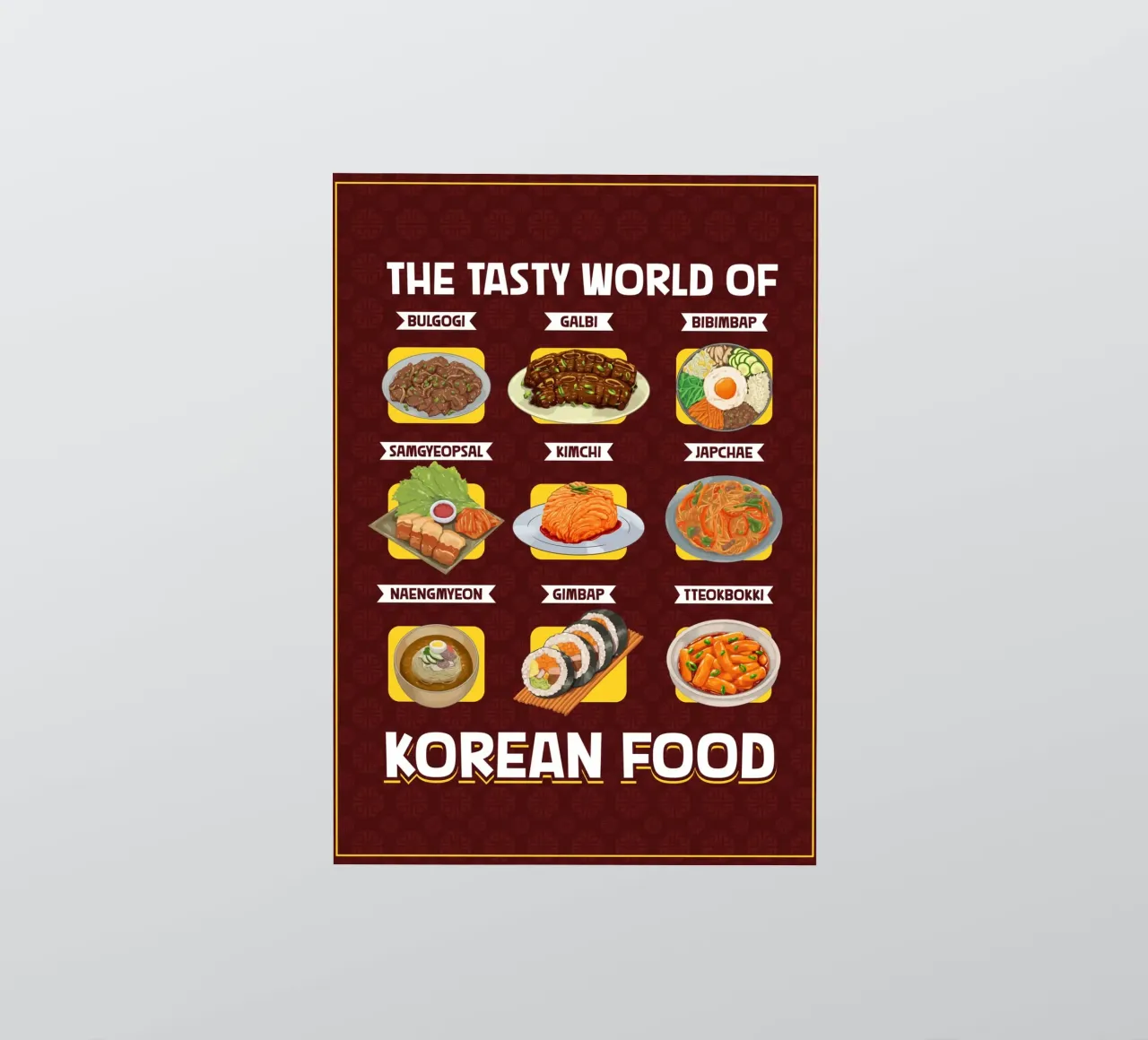 The world of Korean cuisine sticker by pixelbull - medieval art and more