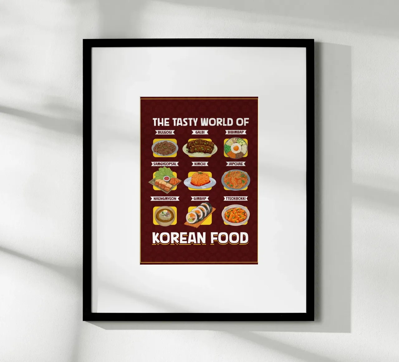 Il mondo della cucina coreana poster da pixelbull - medieval art and more